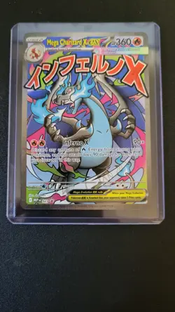 Pokemon Mega Charizard X EX Promo Full Art Holo 023 Mega Evolution 360 HP 2025 - Image 1