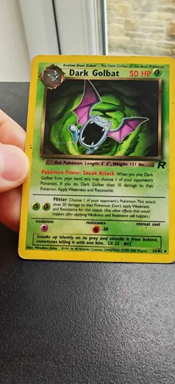 Pokemon Dark Golbat TCG Team Rocket 24/82 Regular Rare, Unlimited HP - Image 1