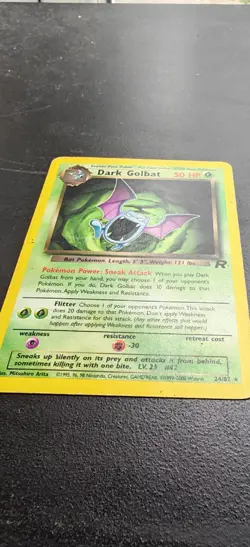 Pokemon Dark Golbat TCG Team Rocket 24/82 Regular Rare, Unlimited HP - Image 2
