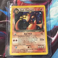 2000 Pokemon Team Rocket Dark Charizard Holo #4/82 - Image 1