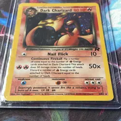 2000 Pokemon Team Rocket Dark Charizard Holo #4/82 - Image 2