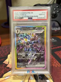 PSA 10 Ceruledge EX 147/131 Prismatic Evolutions 2025 Pokemon - Image 1