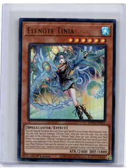 2026 Yu-Gi-Oh!—Elfnote Tinia #BPRO-EN011 Burst Protocol—Ultra Rare Foil (1st Ed) - Image 1
