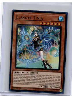 2026 Yu-Gi-Oh!—Elfnote Tinia #BPRO-EN011 Burst Protocol—Ultra Rare Foil (1st Ed) - Image 1