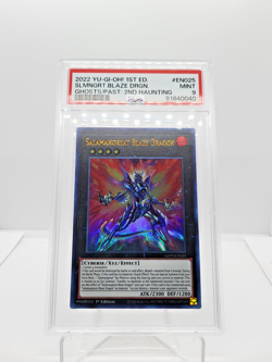 PSA 9 2022 Yugioh Salaman Great Blaze Dragon GFP2-EN025 1st Edition - Image 1