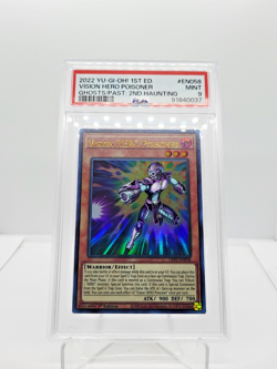 PSA 9 2022 Yugioh! Vision HERO Poisoner GFP2-EN058 1st Edition - Image 1