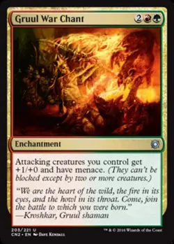 4x Gruul War Chant MTG Conspiracy 2: Take the Crown NM Magic Regular - Image 1