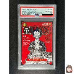 [PSA 10] Monkey D Luffy ONE PIECE Card Game Japanese ST21-014 Magazine Promo - Image 1