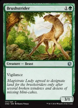 4x Brushstrider MTG Conspiracy 2: Take the Crown NM Magic Regular - Image 1