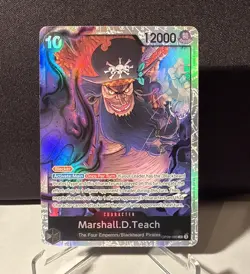 ONE PIECE Card Game TCG / Marshall.D.Teach OP09-093 V.1 / SR English NM - Image 1