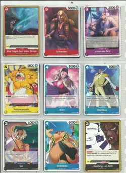 100 Different One-Piece Trading Cards. - Image 1