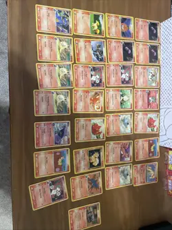 Vintage Fire Type Pokemon Bulk Lot 29 Cards Total - Image 1