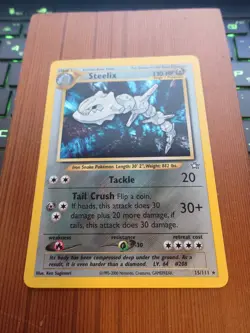 Steelix - 15/111 - Pokemon Neo Genesis Unlimited Holo Rare Card WOTC NM - Image 1