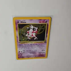 Pokemon Mr. Mime 6/64 Jungle Holo Rare French 40 HP Basic 1999 Card - Image 2