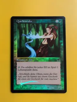 Quellenrufer. Foreign Wellwisher. Onslaught. MTG Card. Old vintage FOIL.. - Image 1