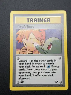 Misty's Tears 118/132 Uncommon 1st Edition Gym Challenge Pokemon Card - Image 3