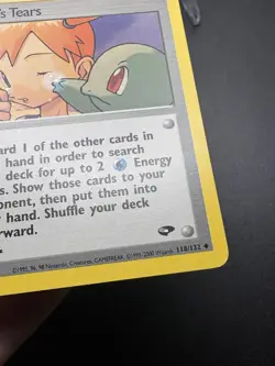 Misty's Tears 118/132 Uncommon 1st Edition Gym Challenge Pokemon Card - Image 5