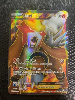 Entei EX - 103/108 Dark Explorers 2012 Full Art Holo Rare Pokemon Card TCG LP - Image 1