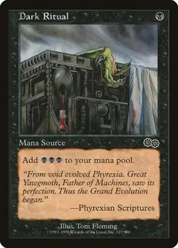1 MTG NM English Dark Ritual Urza's Saga - Image 1