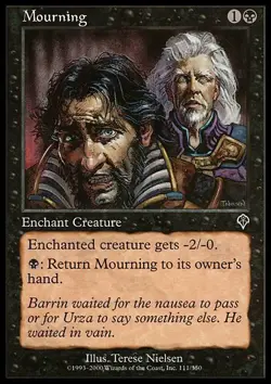 MTG Mourning - Foil, Light Play, English Invasion - Image 1