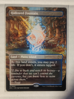 HALLOWED FOUNTAIN - Borderless - Lorwyn Eclipsed - MTG Rare #347 - Image 1