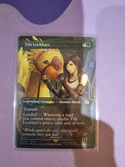 MTG Tifa Lockhart 567 Borderless Chocobo Track Foil Final Fantasy FIN - Image 1