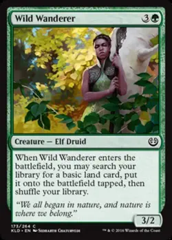 1x Wild Wanderer - Foil MTG Kaladesh NM Magic Foil - Image 1
