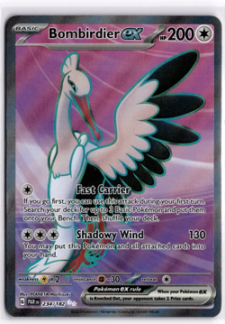 Pokemon TCG Bombirdier ex (Full Art) 234/182 Sv04: Paradox Rift Ultra Rare - Image 1