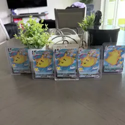 Flying Pikachu VMAX 007/025 & Surfing Pikachu VMAX 009/025 NM Pokemon Cards - Image 1