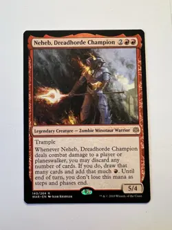 Neheb, Dreadhorde Champion - MTG War of the Spark - NM - Image 1