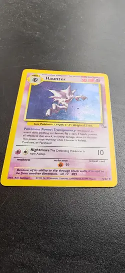 Pokemon TCG Haunter Fossil Unlimited Rare Holo Card 6/62 - HP - Image 2