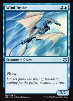 1x Wind Drake - Foil MTG Kaladesh NM Magic Foil - Image 1
