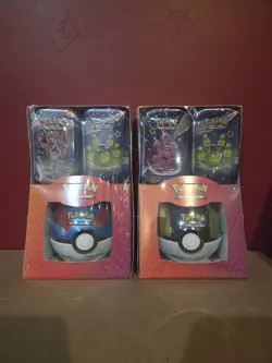 (Lot Of 2) Pokemon Paldean Fates Sam’s Club Exclusive 3 Tin Pack -Factory Sealed - Image 1