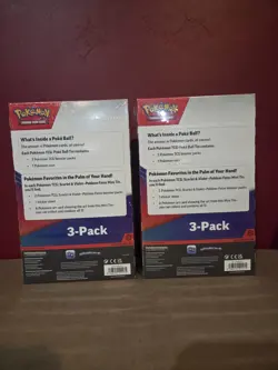 (Lot Of 2) Pokemon Paldean Fates Sam’s Club Exclusive 3 Tin Pack -Factory Sealed - Image 3