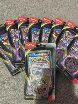 Lot Of 10 - Pokemon Mega Evolution Drifblim Checklane Blister Pack New Sealed - Image 1
