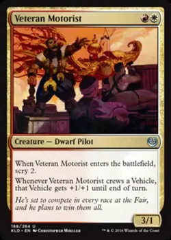 1x Veteran Motorist MTG Kaladesh NM Magic Regular - Image 1