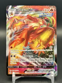 2021 Pokemon Blaziken VMAX Chilling Reign Full Art #021/198 - Image 1