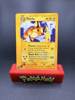 Raichu 61/165 Non Holo Pokemon Expedition LP 2002 Stage 1 - Image 1