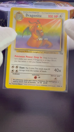 Dragonite #19 Non Holo Fossil Set, Pokemon Vintage 1999 Kagemaru Himeno NM - Image 2