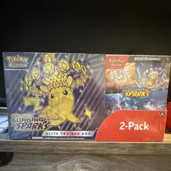 Pokemon Surging Sparks Elite Trainer Box & Booster Bundle 2-Pack - Image 1