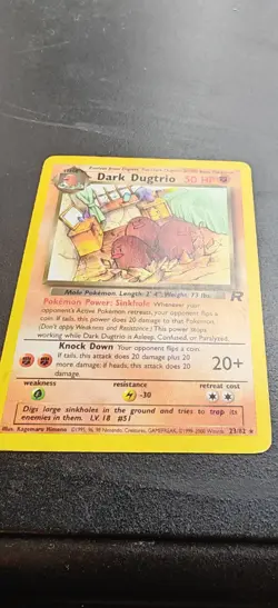 Pokemon TCG Dark Dugtrio Team Rocket 23/82 Regular Unlimited Rare MP - Image 2
