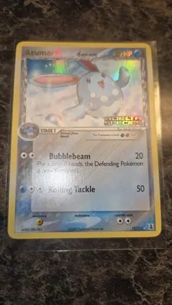 Pokemon TCG Azumarill EX Delta Species 19/113 Stamped Reverse Holo Rare!💧💧✨ - Image 2