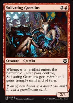 1x Salivating Gremlins - Foil MTG Kaladesh NM Magic Foil - Image 1