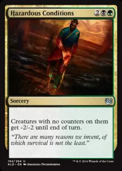 1x Hazardous Conditions - Foil MTG Kaladesh NM Magic Foil - Image 1