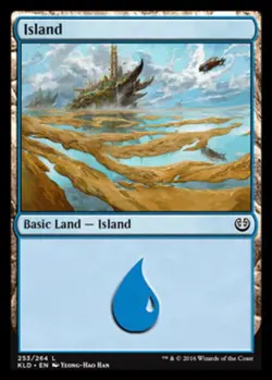 1x Island (253/264) - Foil MTG Kaladesh NM Magic Foil - Image 1