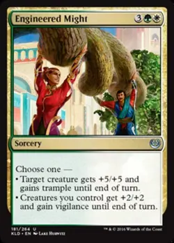 1x Engineered Might - Foil MTG Kaladesh NM Magic Foil - Image 1