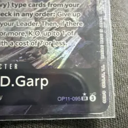 Monkey.D.Garp OP11-095 SR Foil 8000 Power A Fist of Divine Speed One Piece CCG - Image 3