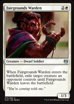 1x Fairgrounds Warden - Foil MTG Kaladesh NM Magic Foil - Image 1