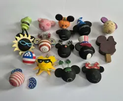 Disney Antenna Toppers Lot Of 16 Car Accessories Mickey Minnie Mixed Characters - Image 1