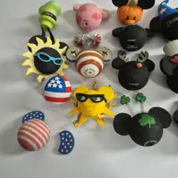Disney Antenna Toppers Lot Of 16 Car Accessories Mickey Minnie Mixed Characters - Image 3